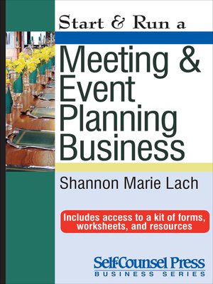 cover image of Start & Run a Meeting and Event Planning Business